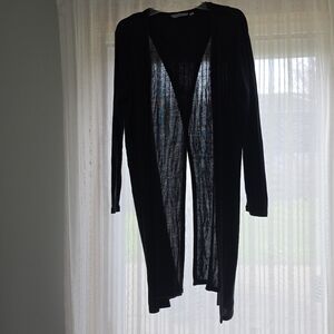 Athleta Black Open-Back Cardigan